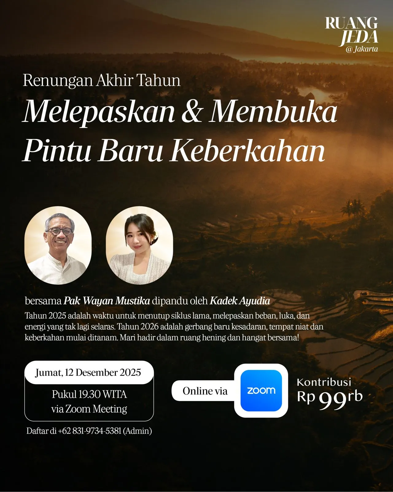 Renungan Akhir Tahun: Melepaskan & Membuka Pintu Baru Keberkahan